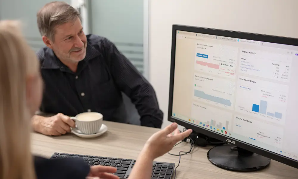 Xero training with a client